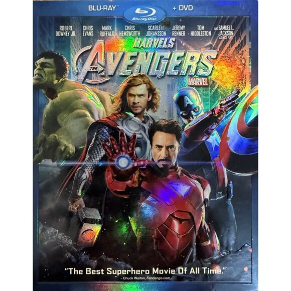 The Avengers (Blu-ray/DVD, 2012) 2-Disc Set – Marvel, Whedon, Downey Jr., Action - Picture 1 of 5
